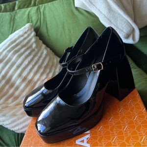 nasty gal black mary janes